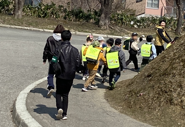 下校指導の様子