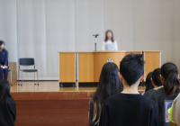 決意表明演説会の様子