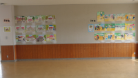 校内絵画展　３年、５年