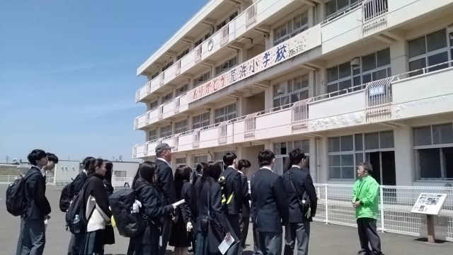 震災で甚大な被害を受けた荒浜小学校です。