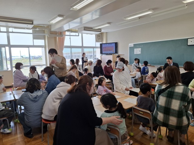 1年生の学習参観の様子