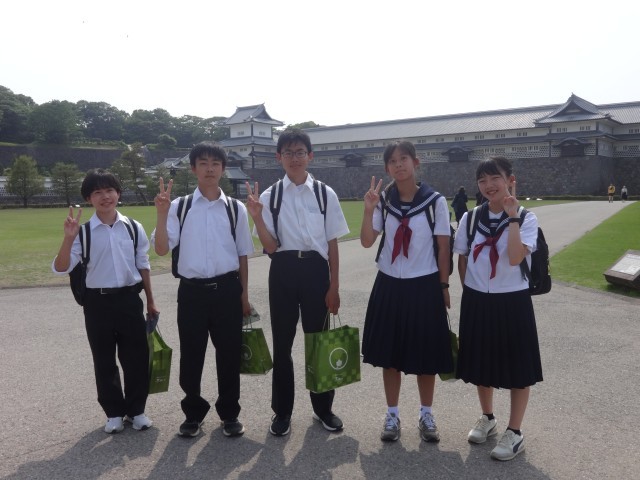 金沢城公園にて