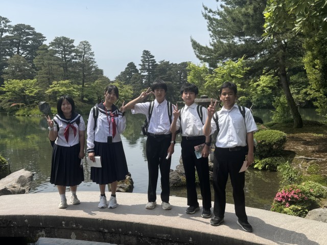 兼六園にて