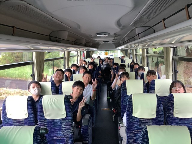 C組の車内です！