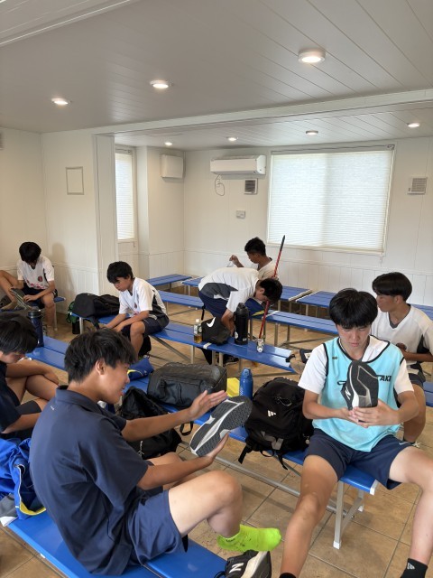 日本代表みたいに控え室をピカピカに