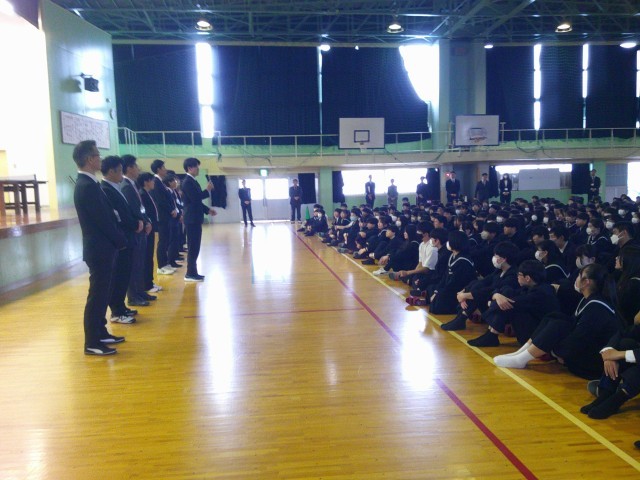 「着任式の様子」