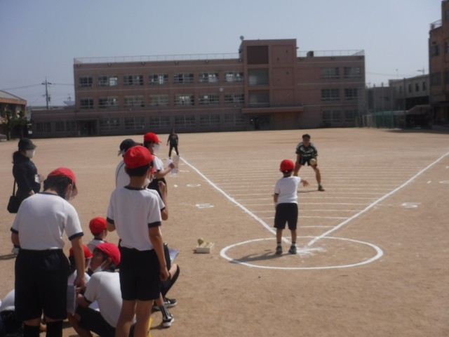 ソフトボール投げ